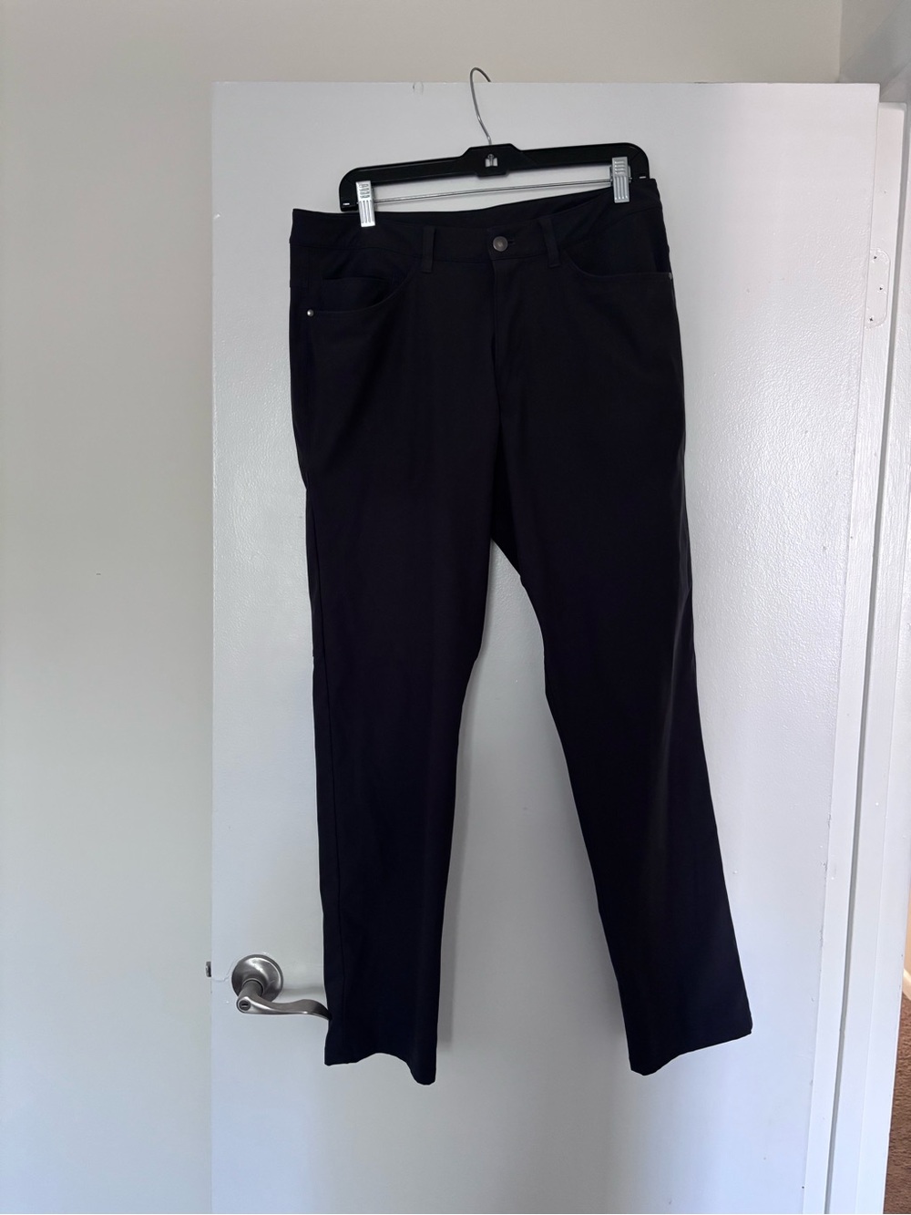 lululemon athletica Men's Black Dress Pants - Straight Fit